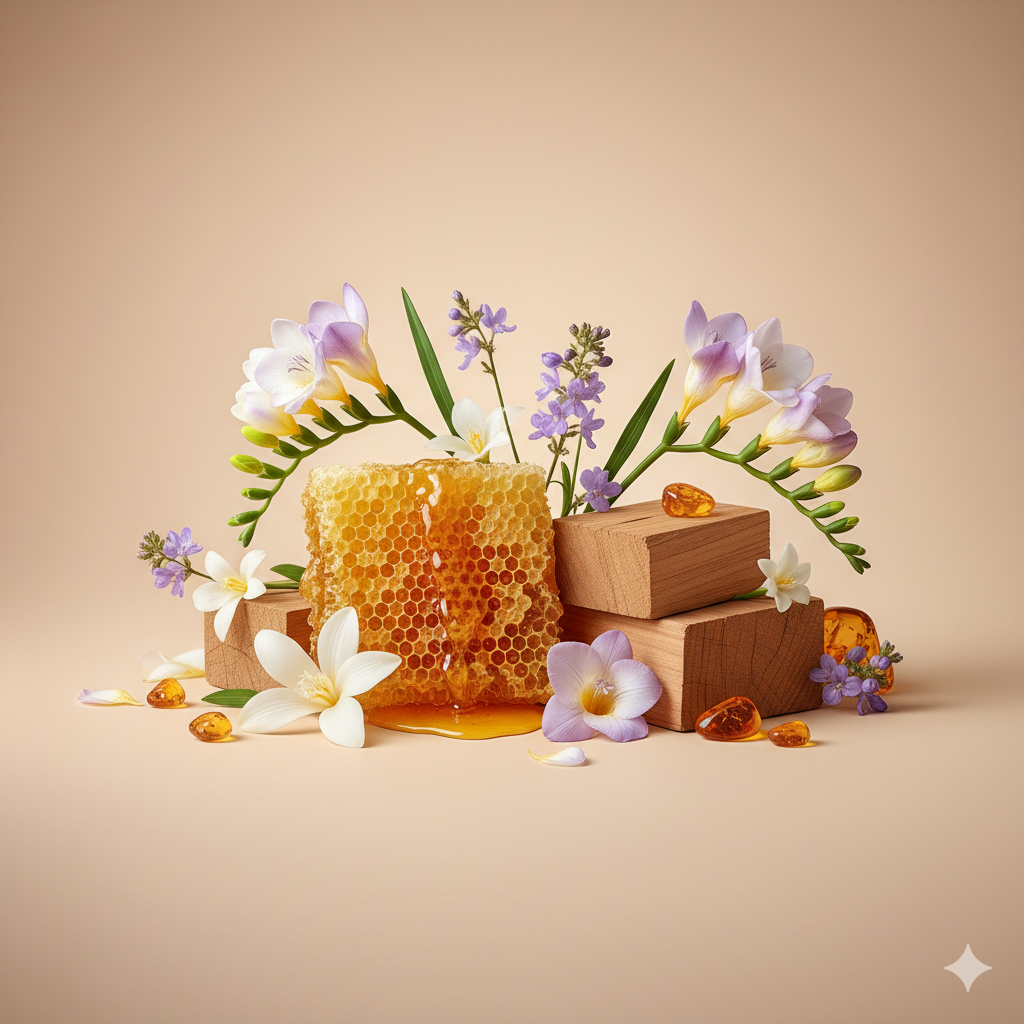 Honey and Sandalwood Scented Soy Wax Candle - Time to Pause - Image 12