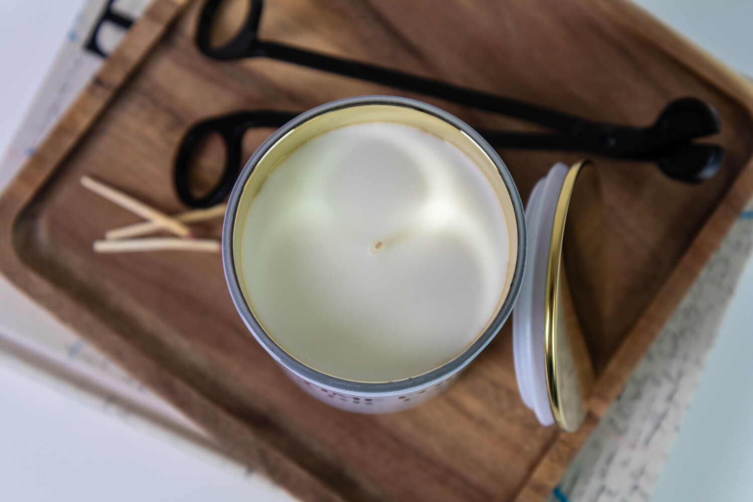 Almond and Vanilla Scented Soy Wax Candle - Time for a Break - Image 7
