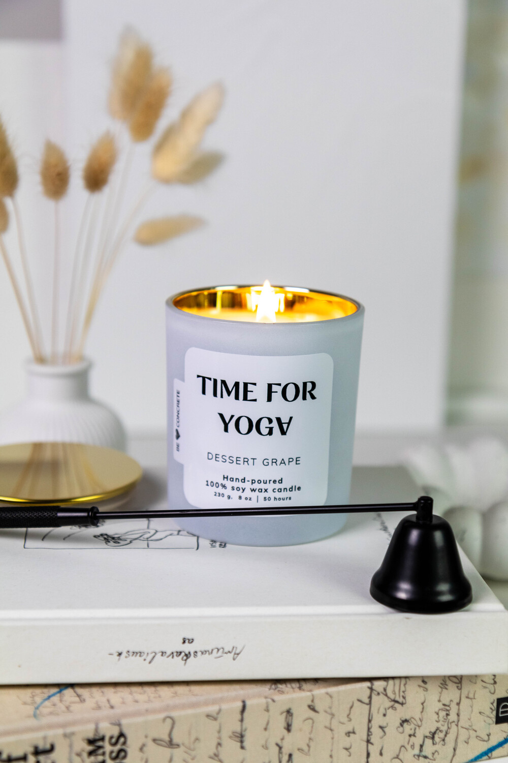 Dessert Grape Scented Soy Wax Candle - Time For Yoga - Image 3