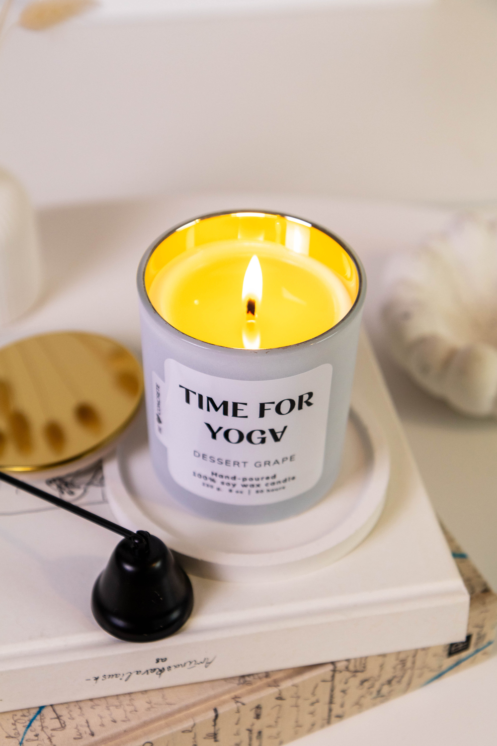 Dessert Grape Scented Soy Wax Candle - Time For Yoga - Image 2