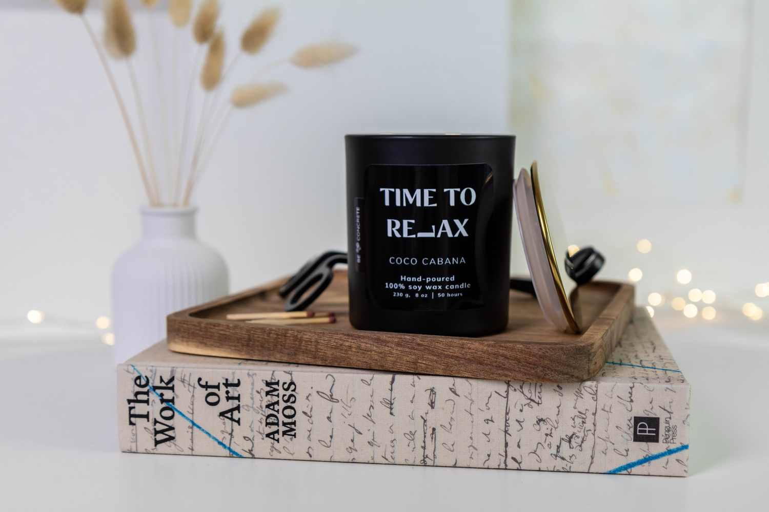 Coco Cabana Scented Soy Wax Candle - Time to Relax - Image 3
